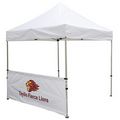 8 Foot Wide Tent Half Wall and Deluxe Stabilizer Bar Kit (Full-Color Thermal Imprint)
